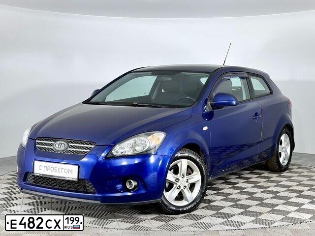 Фото автомобиля KIA CEED, 2008 — госномер М348АМ550. Цвет: синий