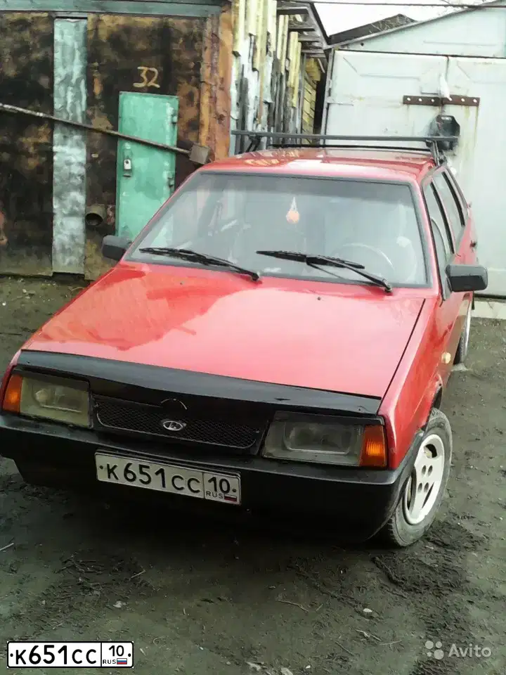 Фото автомобиля VAZ 2109 SAMARA, 1988 — госномер К651СС10. Цвет: ТЕМНО-КРАСНЫЙ