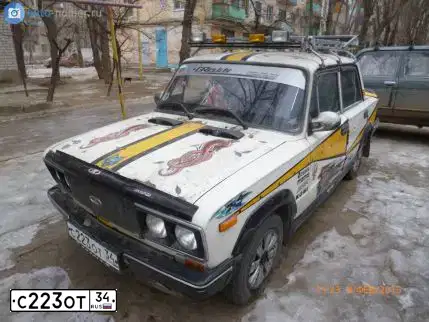 Фото автомобиля LADA 2106, 1991 — госномер С223ОТ34. Цвет: БЕЛЫЙ