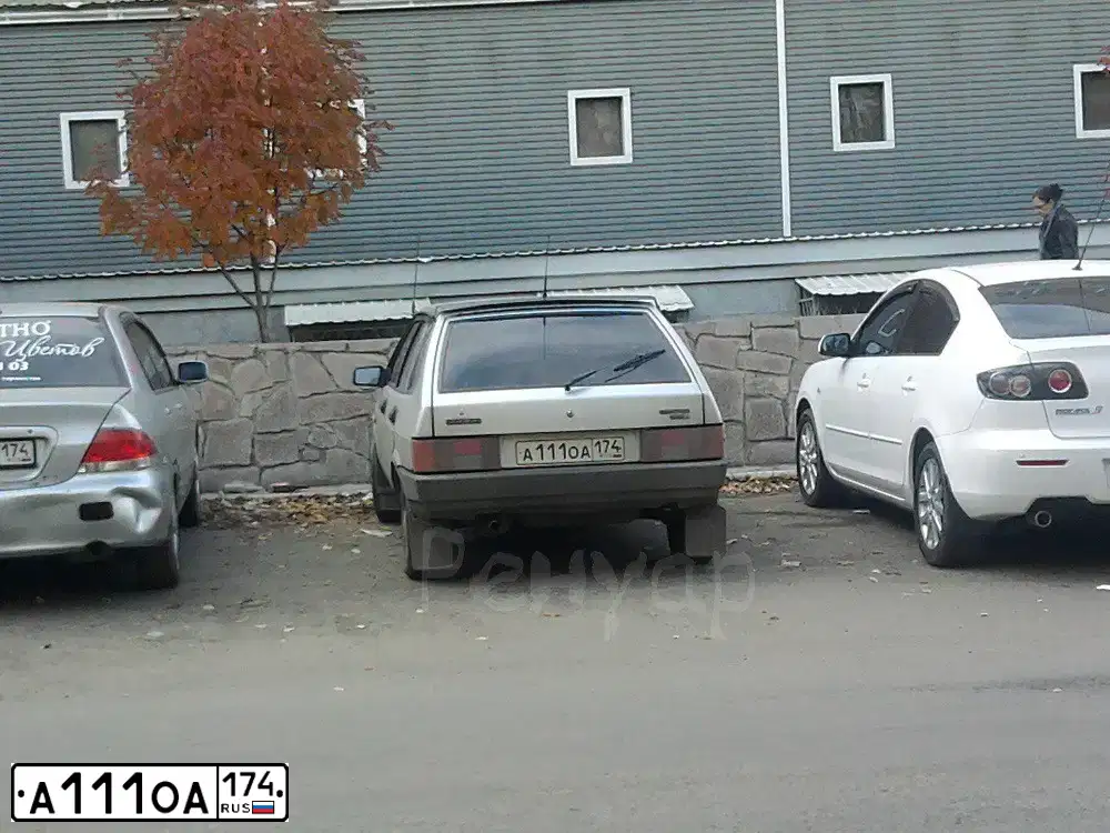 Фото автомобиля LADA 2109 SAMARA, 2002 — госномер А111ОА174. Цвет: СЕРЕБРИСТЫЙ МЕТАЛЛИК
