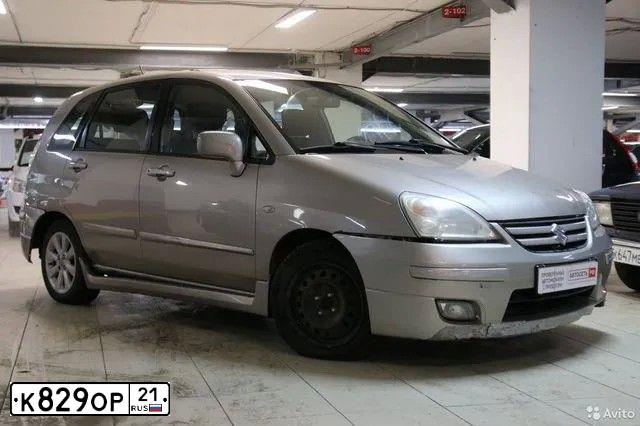 Фото автомобиля SUZUKI LIANA, 2007 — госномер К829ОР21. Цвет: БЕЖЕВЫЙ