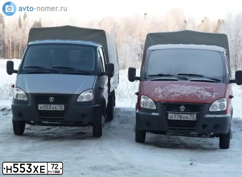 Фото автомобиля GAZ 3302 EL, 2011 — госномер Н553ХЕ72. Цвет: серебристый