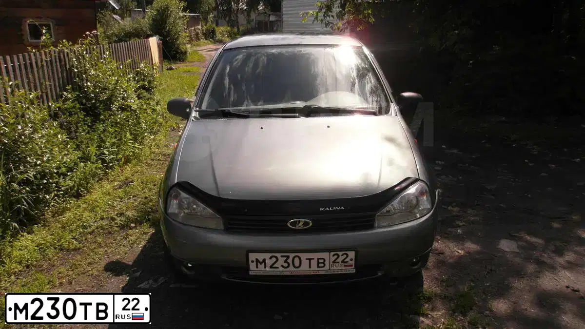 Фото автомобиля LADA 1119 KALINA, 2007 — госномер М230ТВ22. Цвет: ТЕМНО СЕРЫЙ МЕТАЛЛИК