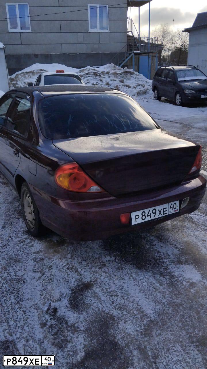 Фото автомобиля KIA SPECTRA, 2008 — госномер К086УМ46. Цвет: КРАСНЫЙ ПЕРЕЦ