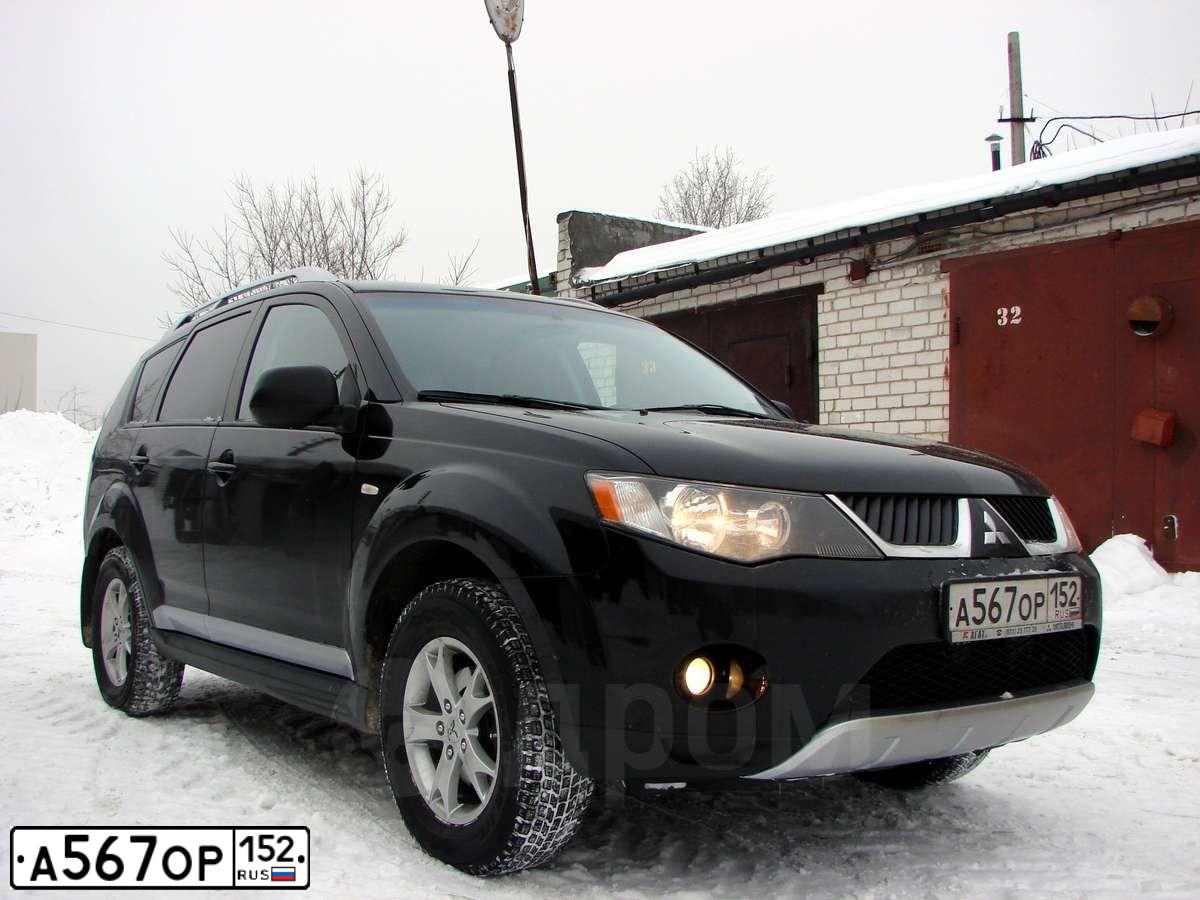 Фото автомобиля MITSUBISHI OUTLANDER, 2008 — госномер А567ОР152. Цвет: ЧЕРНЫЙ