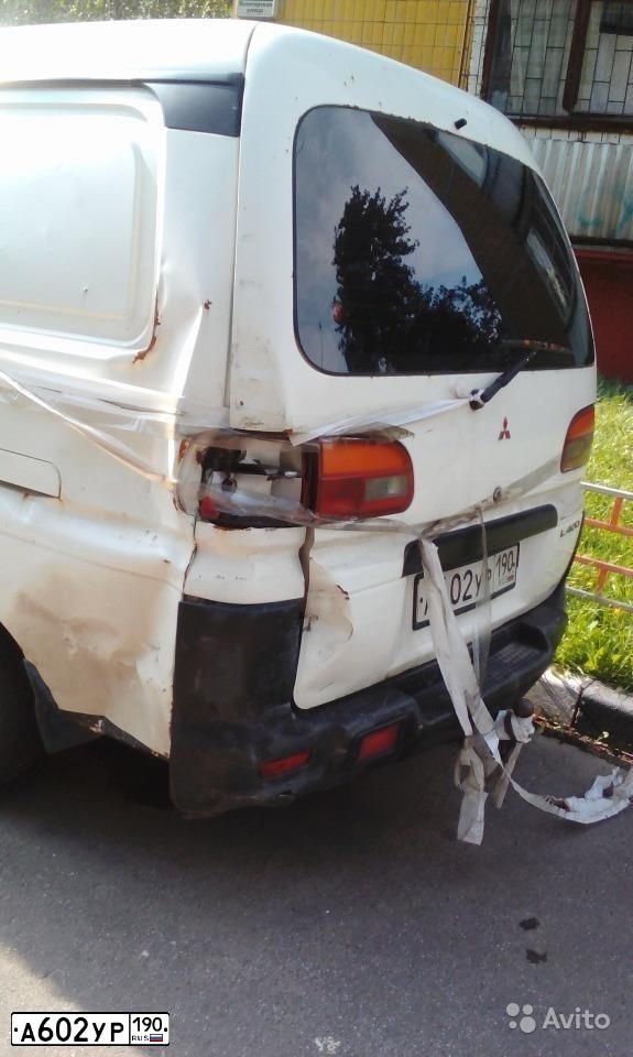 Фото автомобиля MITSUBISHI L 400, 2001 — госномер М533АА48. Цвет: БЕЛЫЙ