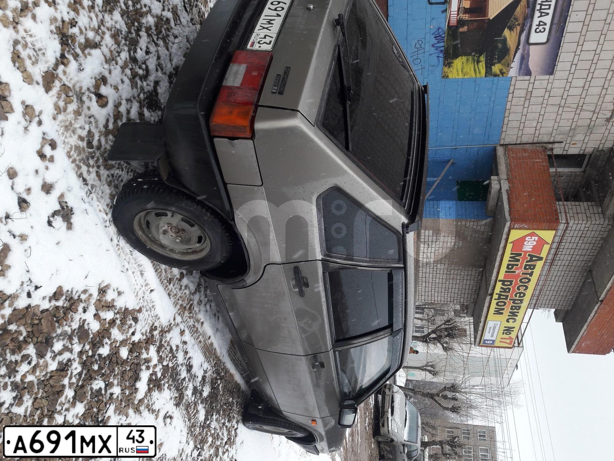 Фото автомобиля LADA 2109 SAMARA, 2003 — госномер А691МХ43. Цвет: СЕРЕБРИСТЫЙ СЕРО-ЗЕЛЕНЫЙ