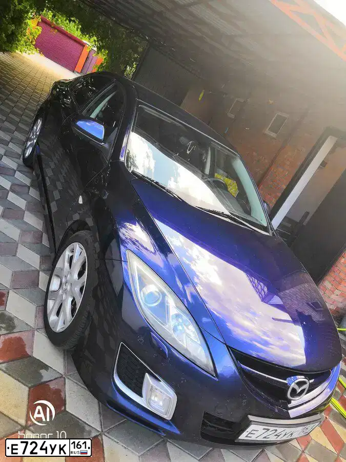 Фото автомобиля MAZDA 6, 2007 — госномер В476АК193. Цвет: Темно-синий
