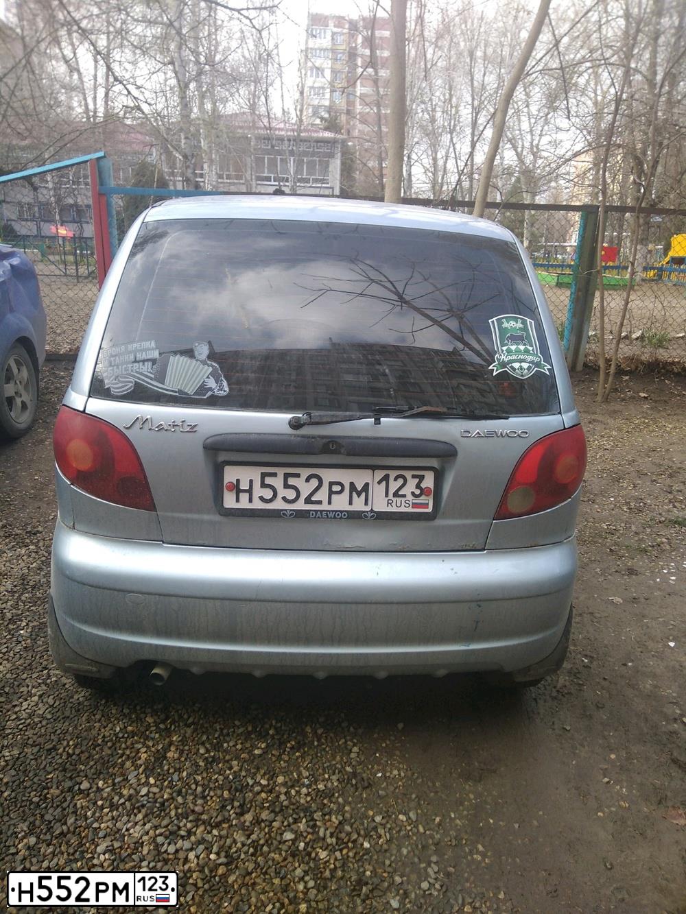 Фото автомобиля DAEWOO MATIZ, 2005 — госномер У021МТ47. Цвет: СЕРО-ГОЛУБОЙ