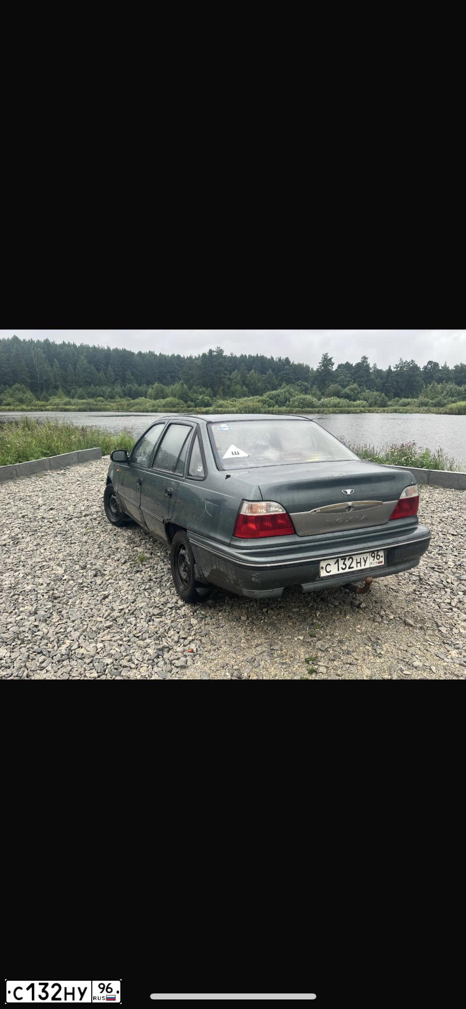 Фото автомобиля DAEWOO NEXIA, 2004 — госномер С132НУ96. Цвет: СЕРО-ЗЕЛЕНЫЙ