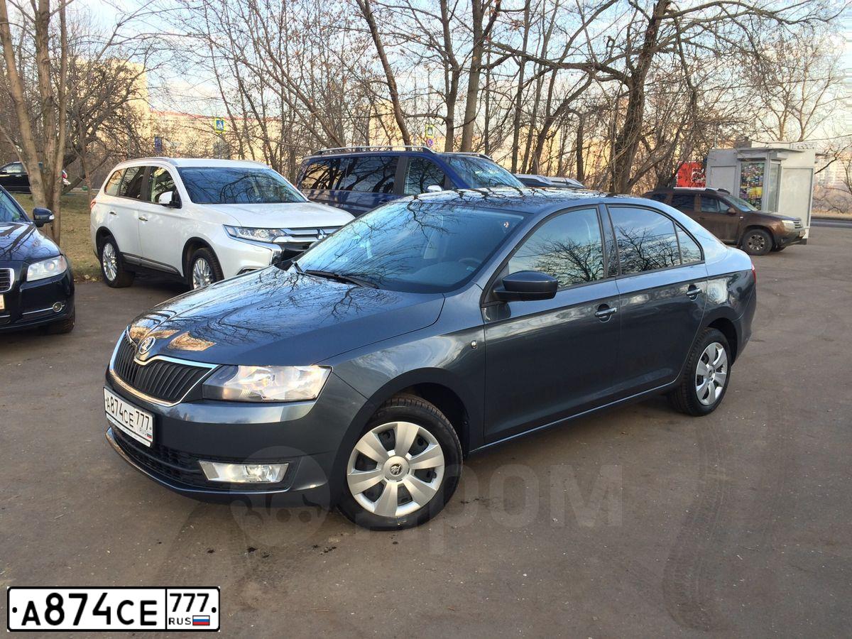 Фото автомобиля SKODA RAPID, 2016 — госномер Р978ТА797. Цвет: ТЕМНО-СЕРЫЙ