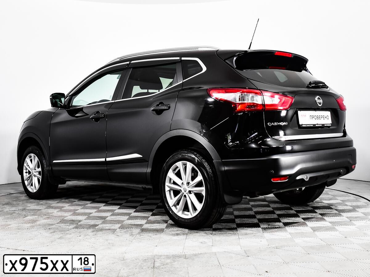 Фото автомобиля NISSAN QASHQAI, 2014 — госномер Е442НТ51. Цвет: ЧЕРНЫЙ
