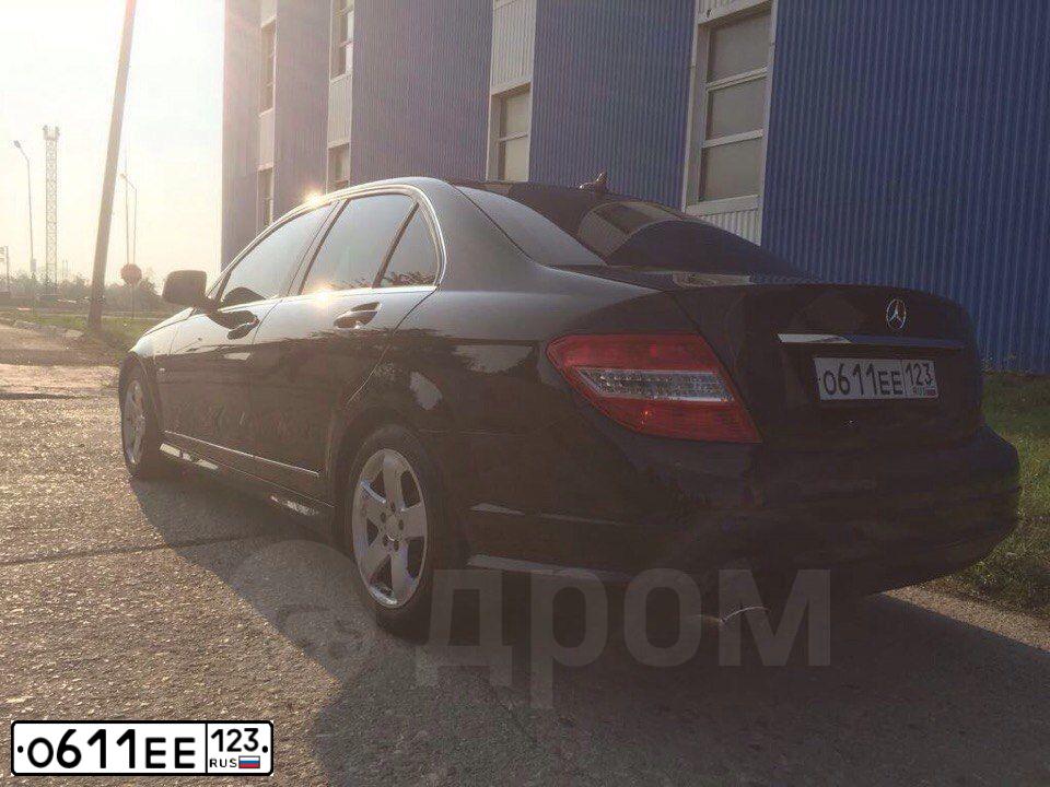 Фото автомобиля MERCEDES C-KLASSE, 2007 — госномер О766КВ198. Цвет: ЧЕРНЫЙ