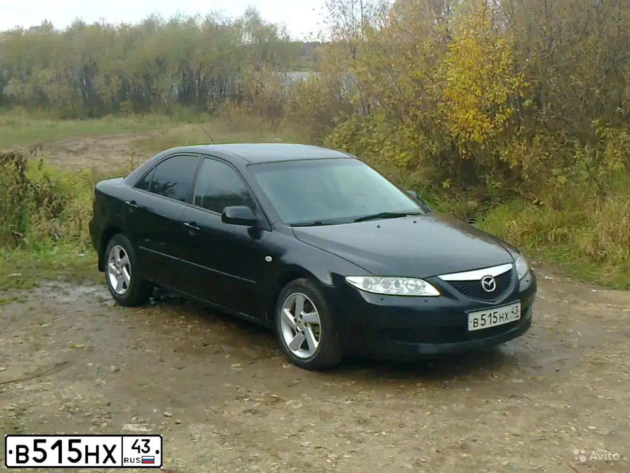 Фото автомобиля MAZDA 6, 2003 — госномер В515НХ43. Цвет: ЧЕРНЫЙ