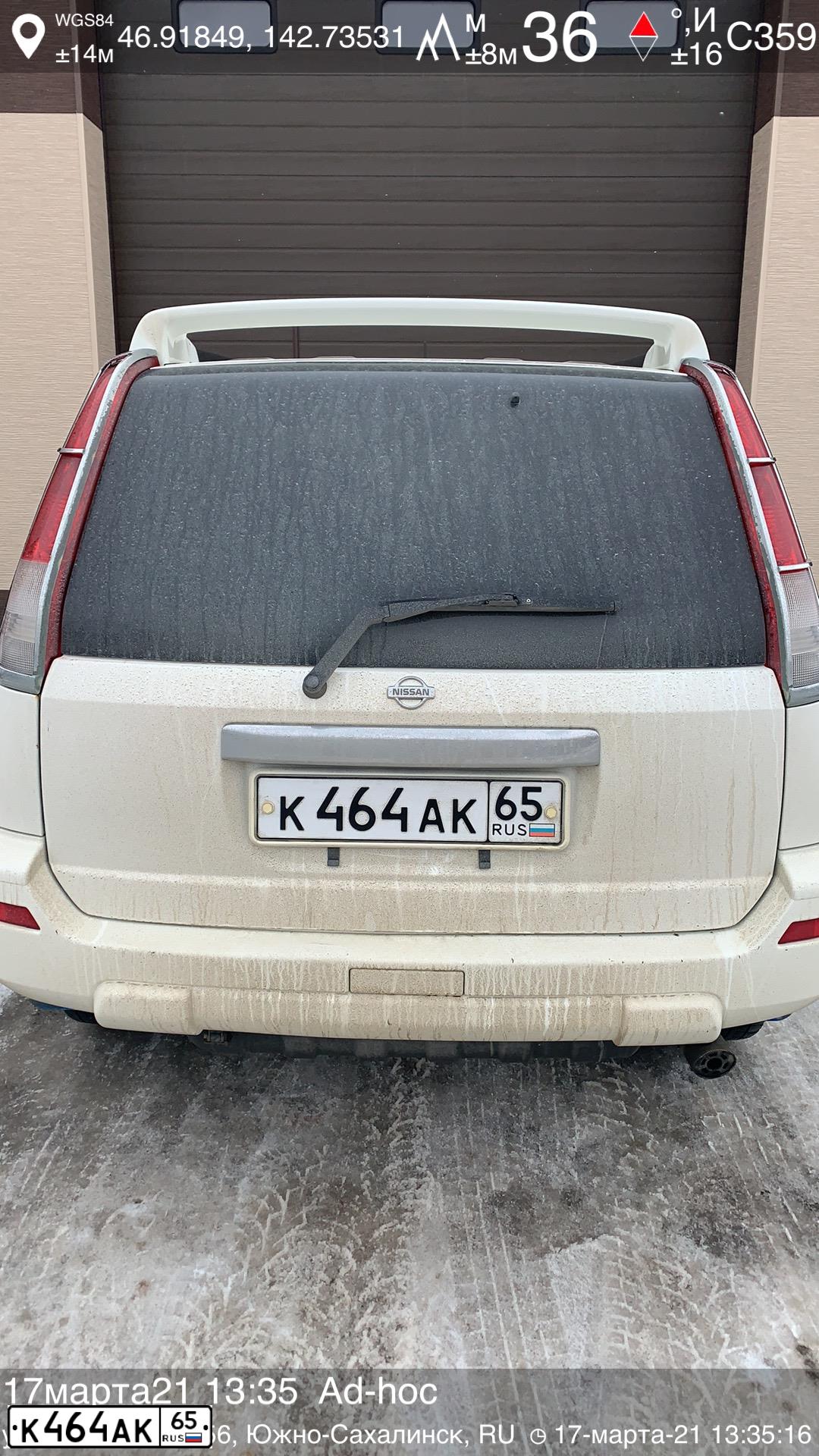 Фото автомобиля NISSAN X-TRAIL, 2003 — госномер Н328ОУ65