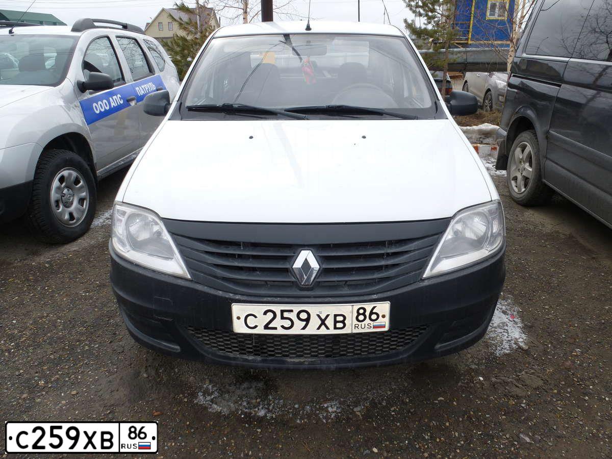 Фото автомобиля RENAULT LOGAN, 2011 — госномер С259ХВ86