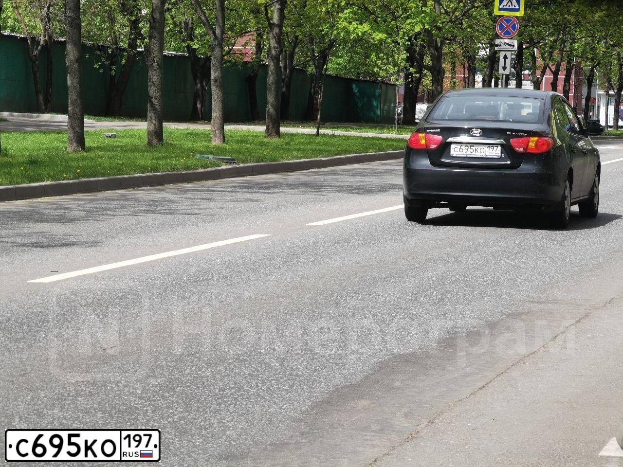 Фото автомобиля HYUNDAI ELANTRA, 2010 — госномер С695КО197. Цвет: ЧЕРНЫЙ