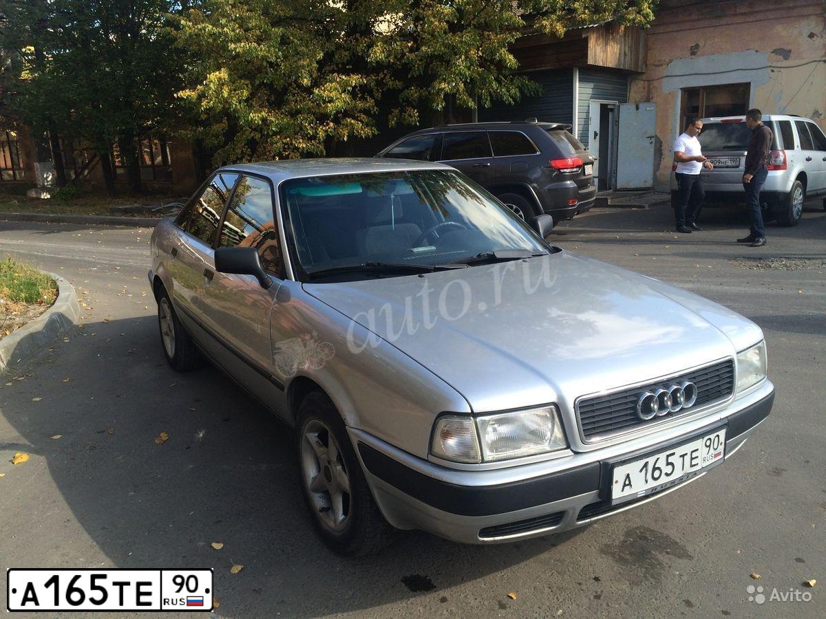 Фото автомобиля AUDI 80, 1992 — госномер А165ТЕ90. Цвет: СЕРЕБРИСТЫЙ