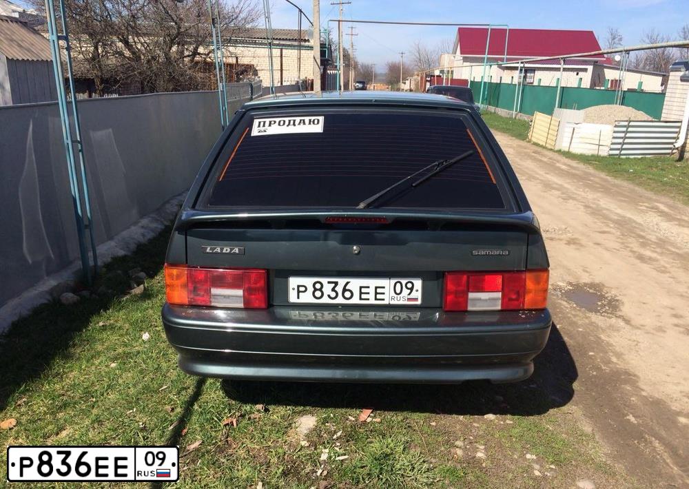 Фото автомобиля LADA 2114 SAMARA, 2009 — госномер В819ВН09. Цвет: ГРАФИТОВЫЙ МЕТАЛЛ