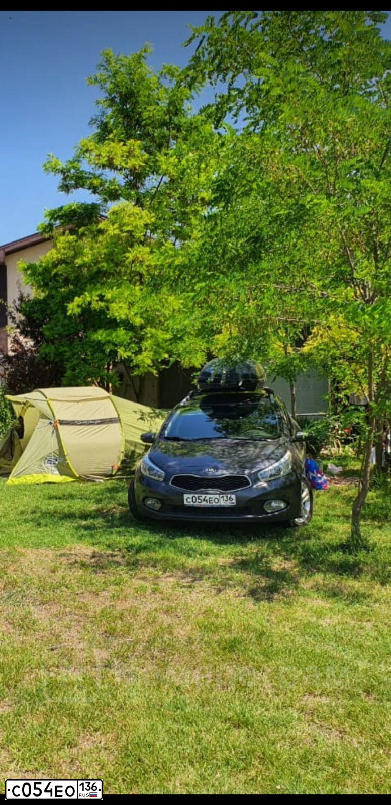 Фото автомобиля KIA CEE'D, 2014 — госномер С054ЕО136. Цвет: Серый