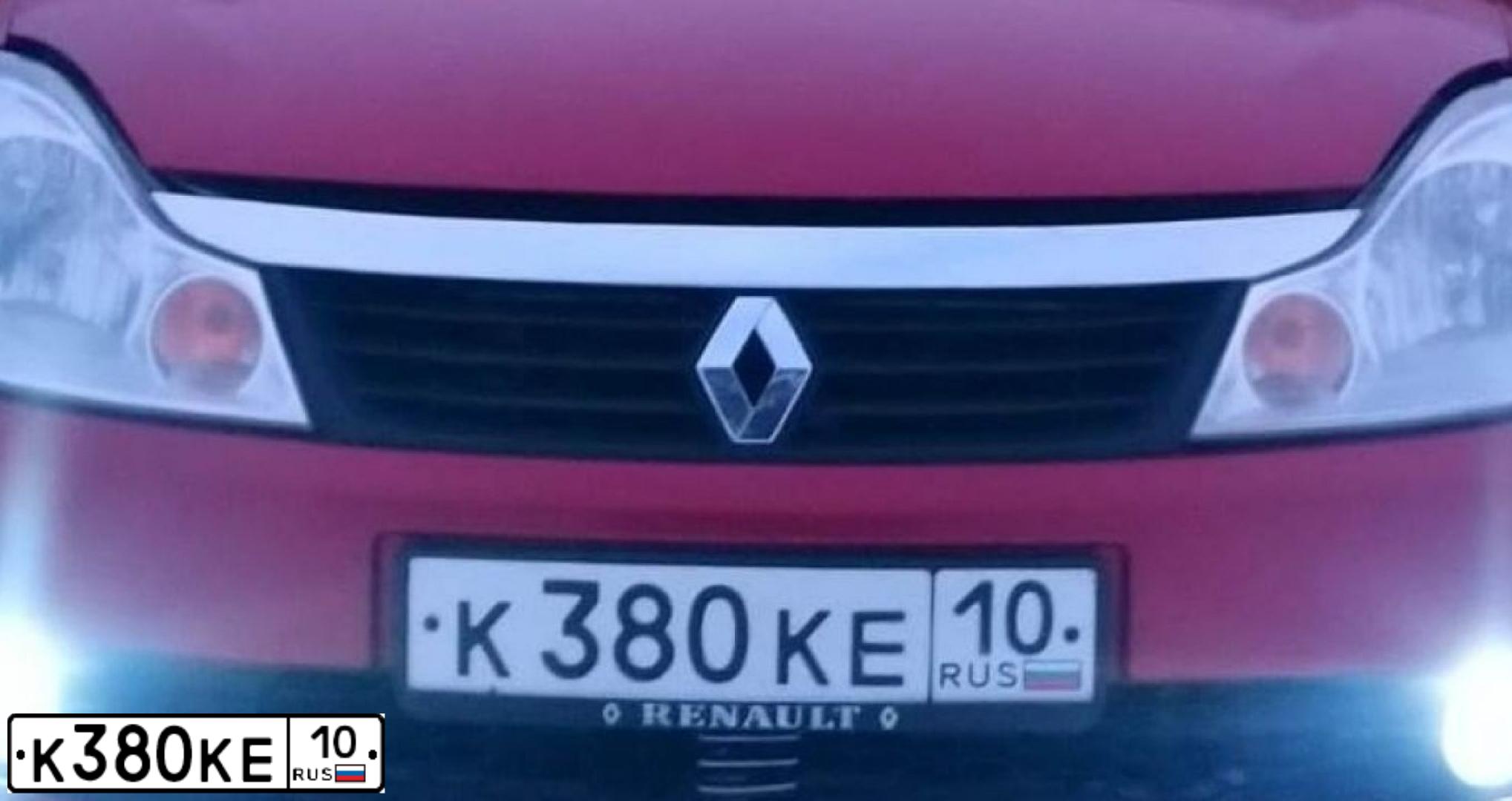 Фото автомобиля RENAULT SYMBOL, 2008 — госномер К380КЕ10