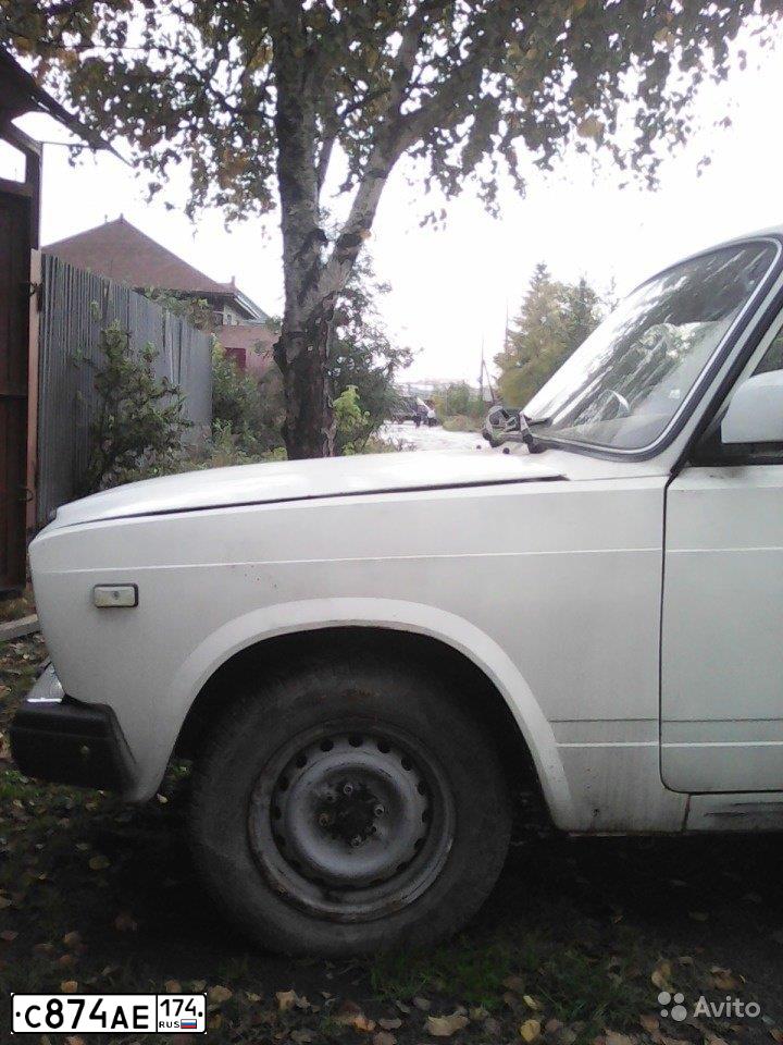 Фото автомобиля LADA 2107, 2007 — госномер С874АЕ174. Цвет: Белый