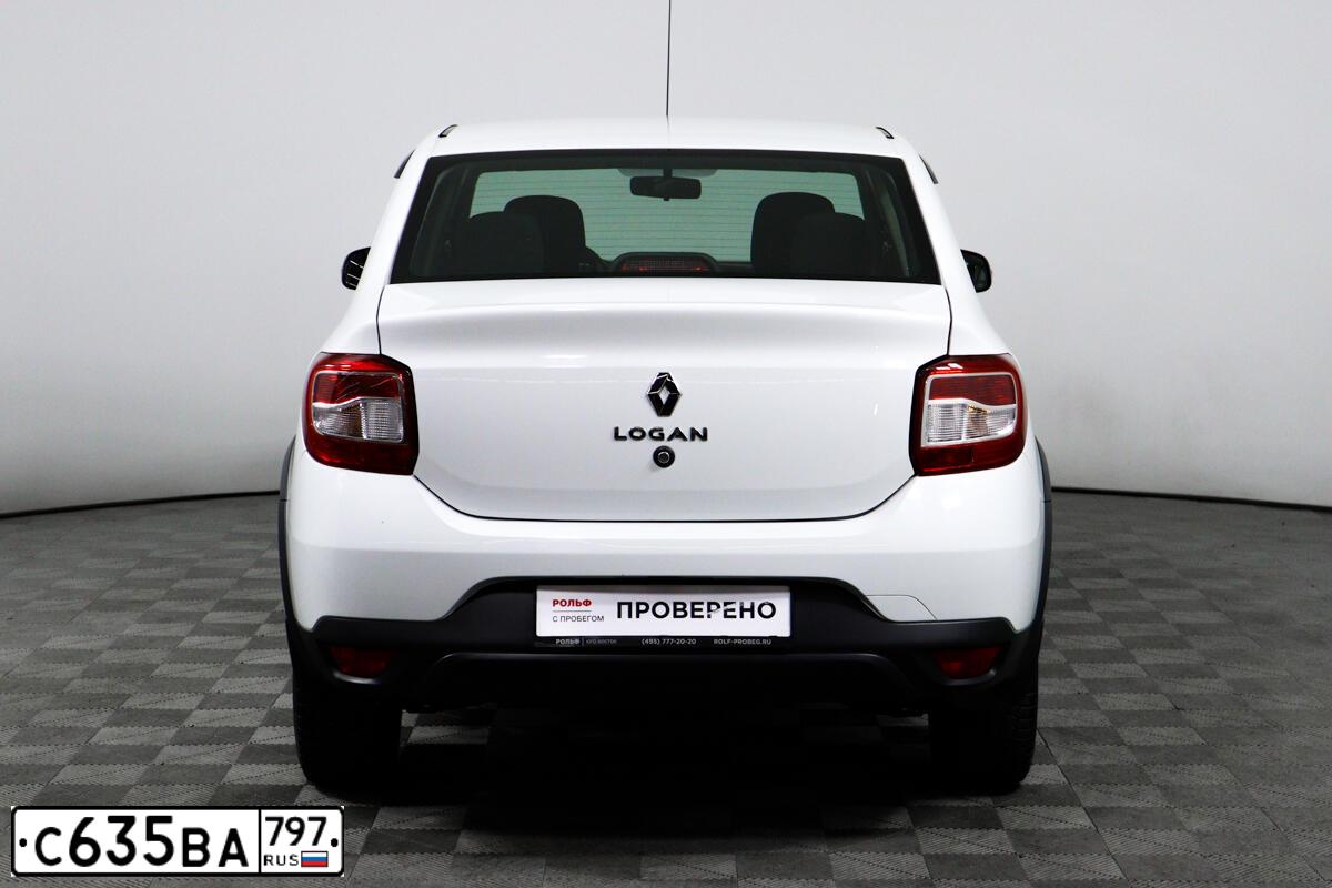Фото автомобиля RENAULT LOGAN, 2020 — госномер С635ВА797. Цвет: Белый