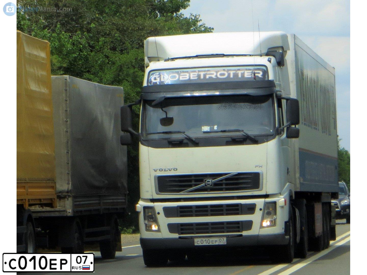 Фото автомобиля VOLVO SERIE FH, 2007 — госномер С010ЕР07. Цвет: Белый