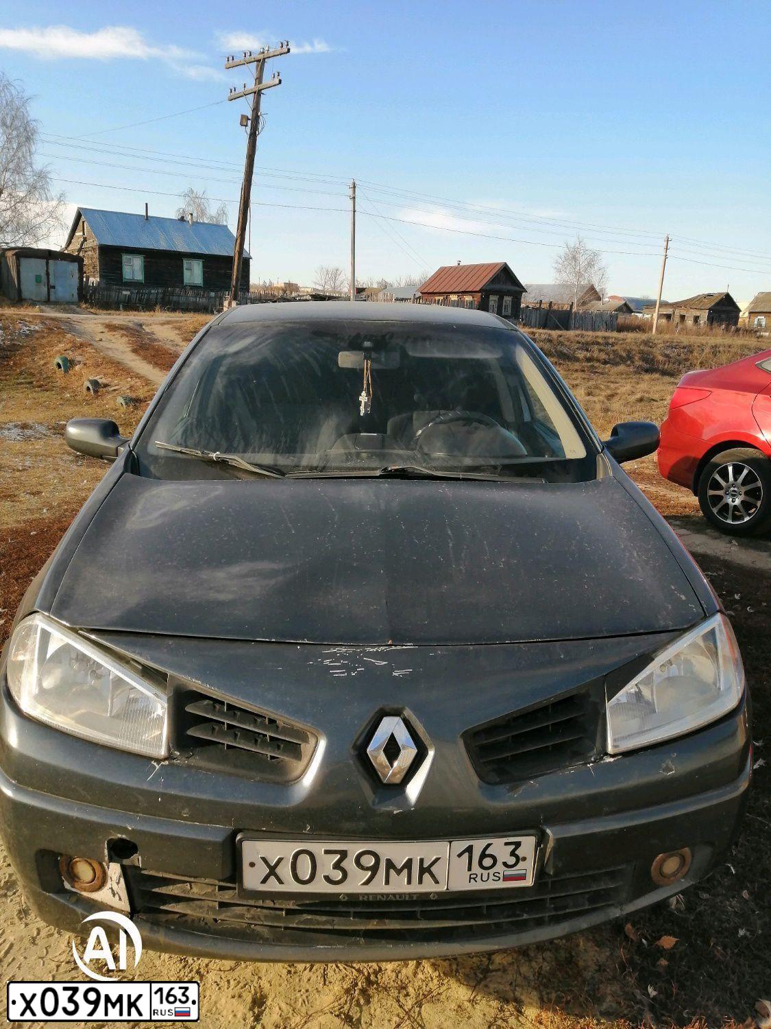 Фото автомобиля RENAULT MEGANE, 2008 — госномер Р118ХТ73. Цвет: СЕРЫЙ ТЕМНЫЙ