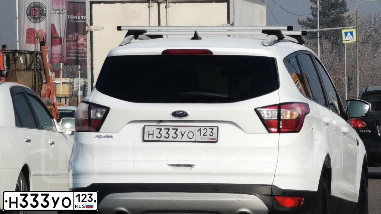 Фото автомобиля LADA 2191 GRANTA, 2018 — госномер Н333УО123. Цвет: Белый