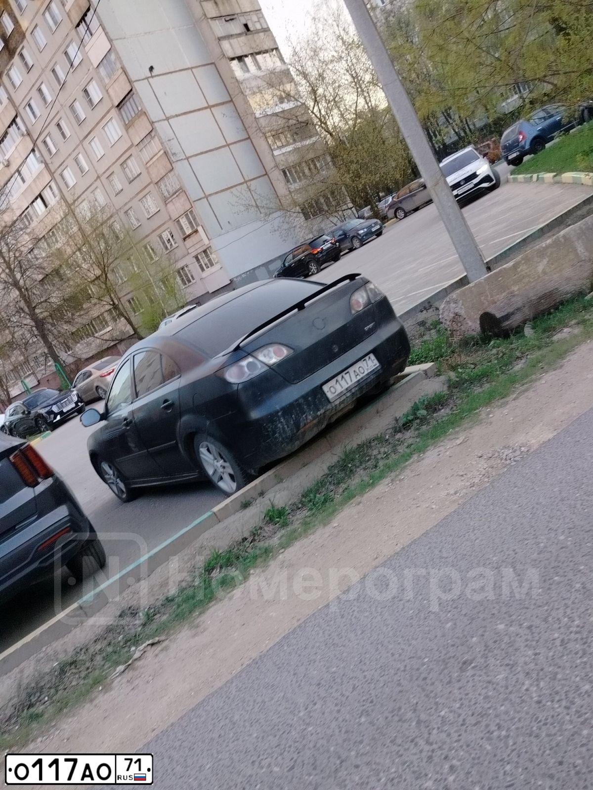 Фото автомобиля DERWAYS S HAIMA 3, 2011 — госномер О117АО71. Цвет: ЧЕРНЫЙ