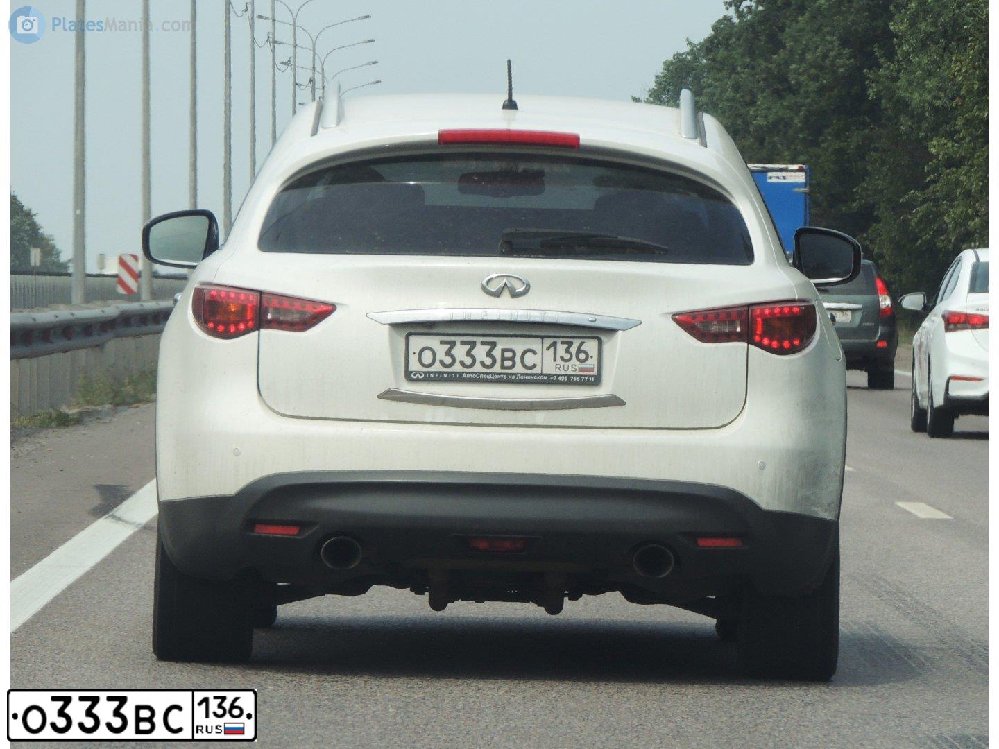 Фото автомобиля INFINITI FX35 PREMIUM, 2009 — госномер Х585АН71