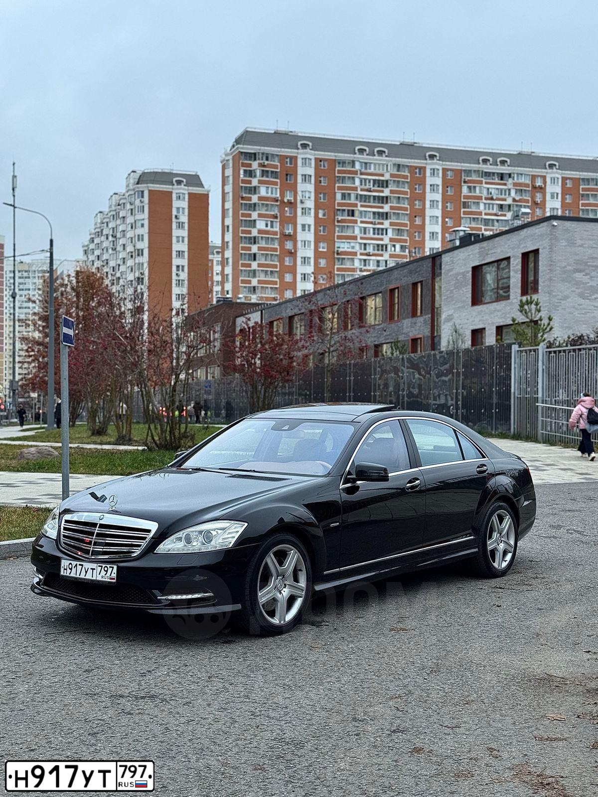 Фото автомобиля MERCEDES S-KLASSE, 2011 — госномер В602КН797. Цвет: ЧЕРНЫЙ