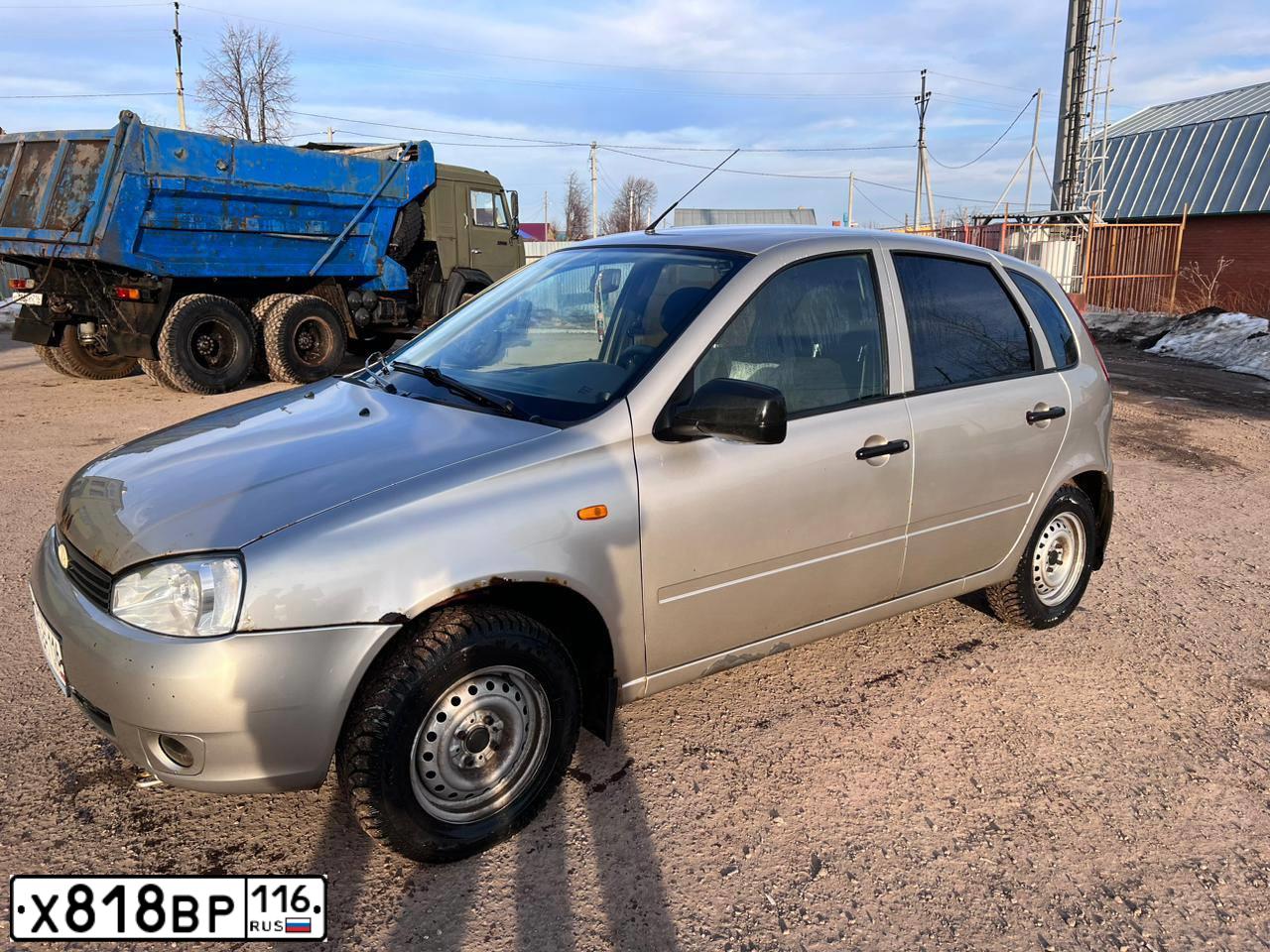 Фото автомобиля LADA 1119 KALINA, 2013 — госномер Х818ВР116. Цвет: БЕЖЕВЫЙ