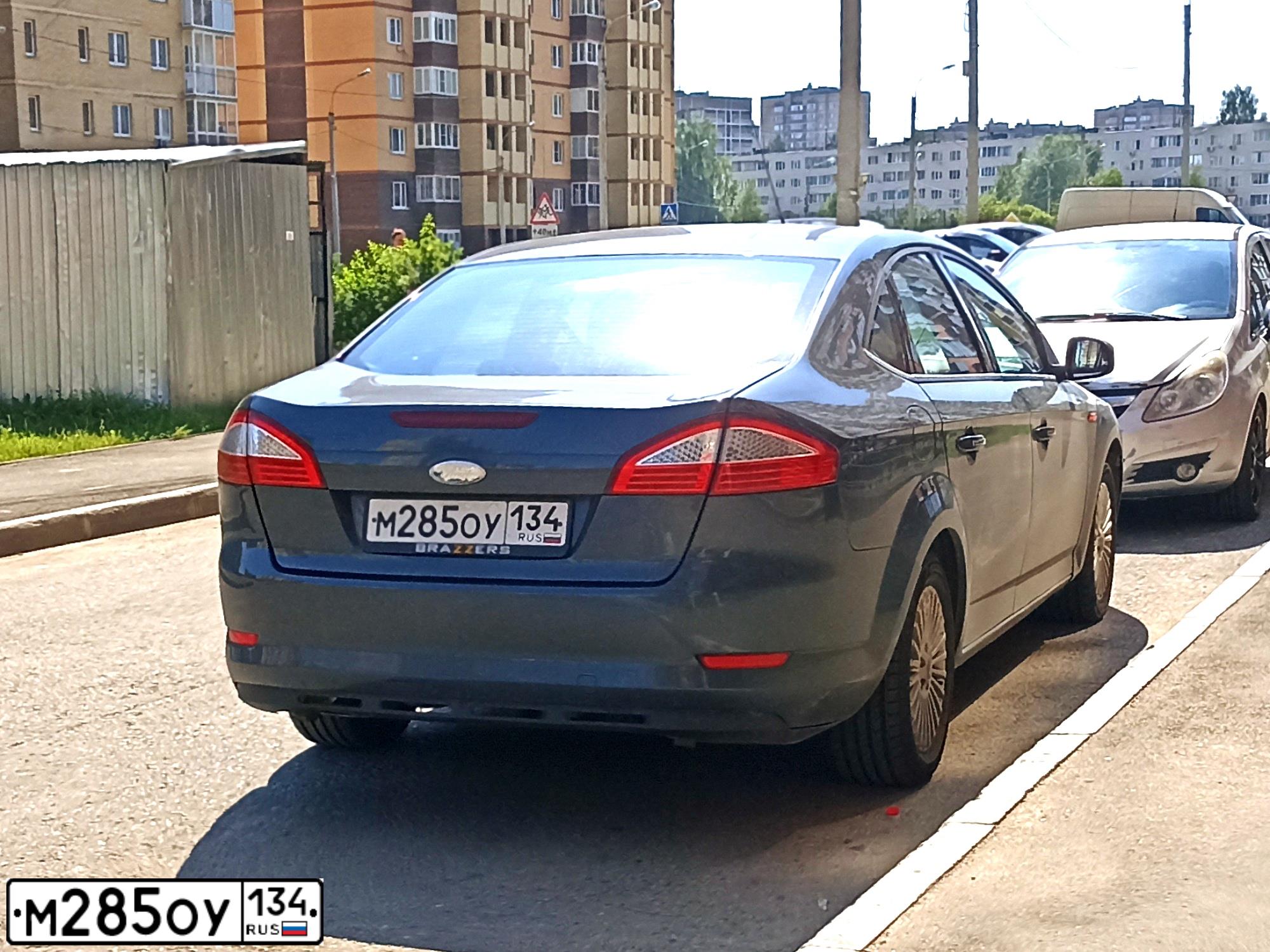 Фото автомобиля FORD MONDEO, 2008 — госномер М285ОУ134. Цвет: ТЕМНО-СЕРЫЙ