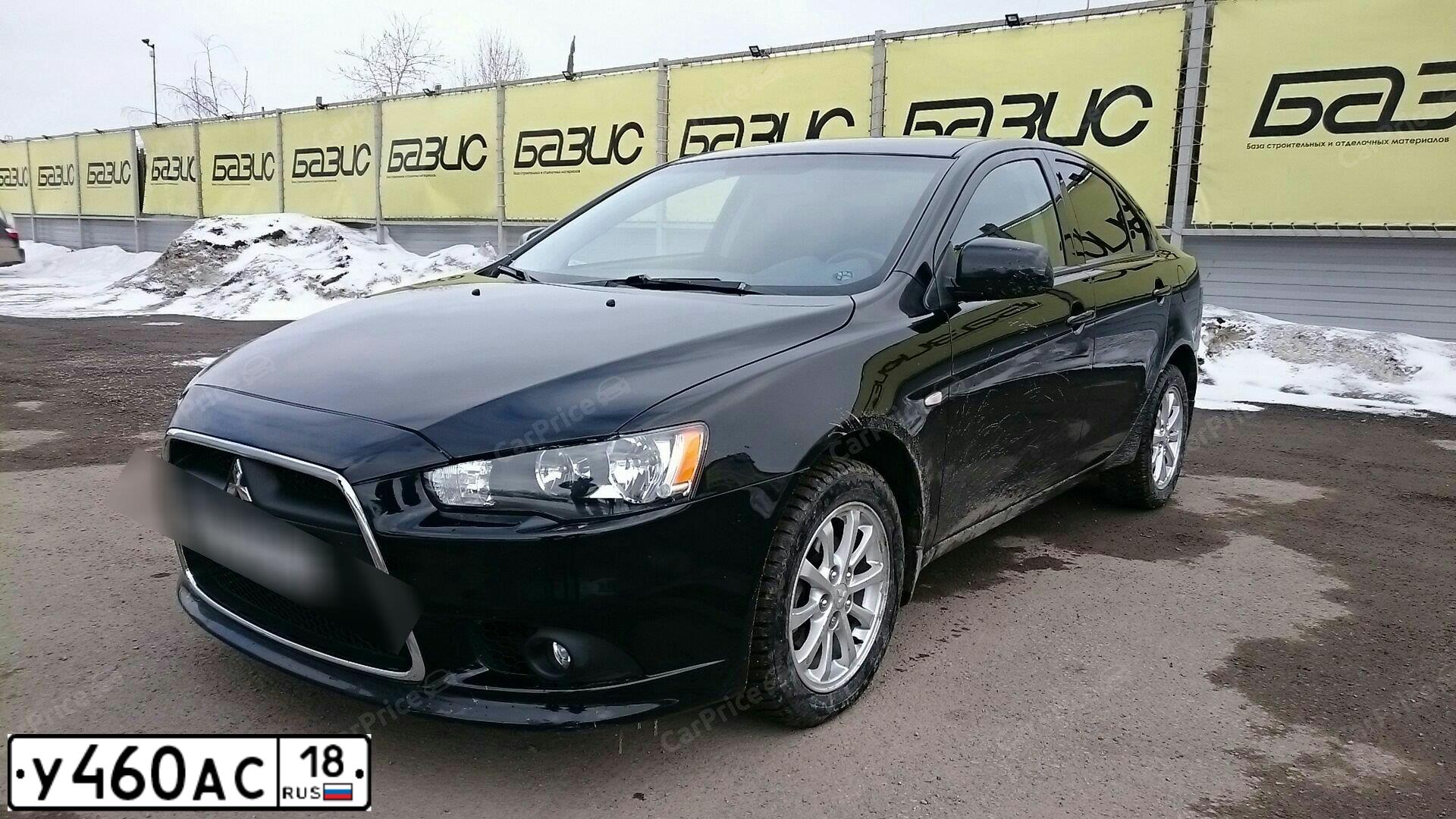 Фото автомобиля MITSUBISHI LANCER, 2012 — госномер Р232ХА159. Цвет: ЧЕРНЫЙ