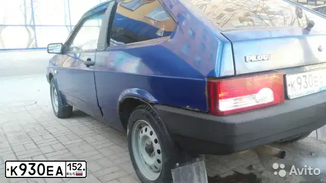 Фото автомобиля LADA 2108 SAMARA, 2001 — госномер К930ЕА152. Цвет: ЯРКО - СИНИЙ