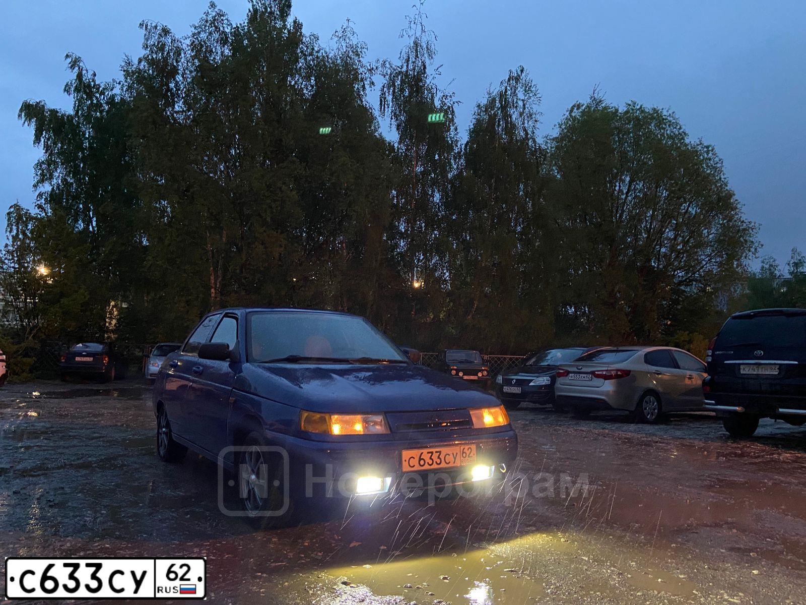 Фото автомобиля LADA 2110, 2005 — госномер С633СУ62. Цвет: сине-зеленый