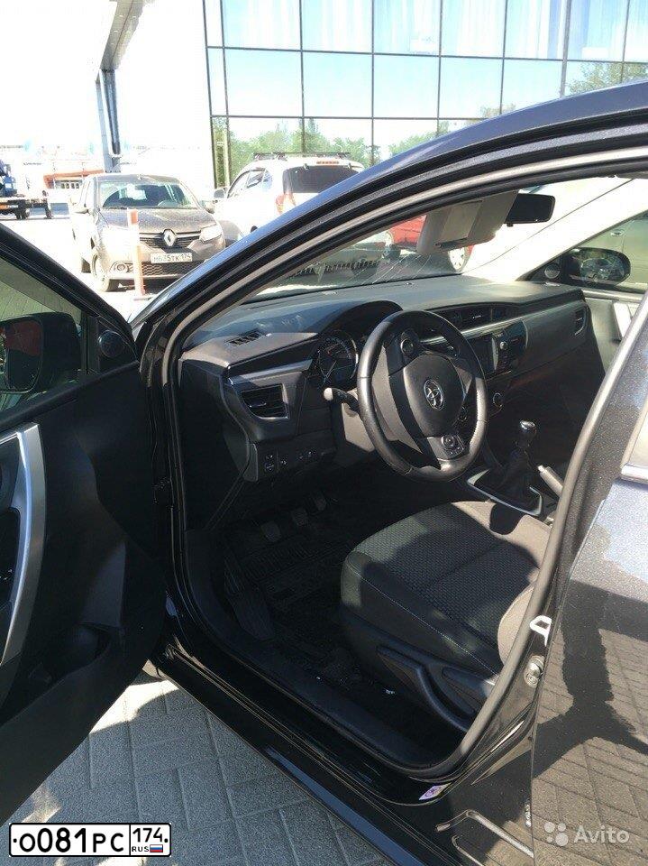 Фото автомобиля TOYOTA COROLLA, 2014 — госномер О081РС174. Цвет: ЧЕРНЫЙ