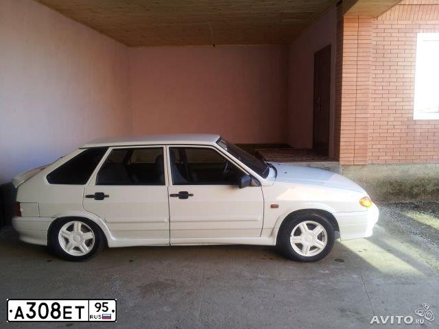 Фото автомобиля LADA 2114 SAMARA, 2010 — госномер А308ЕТ95. Цвет: Белый