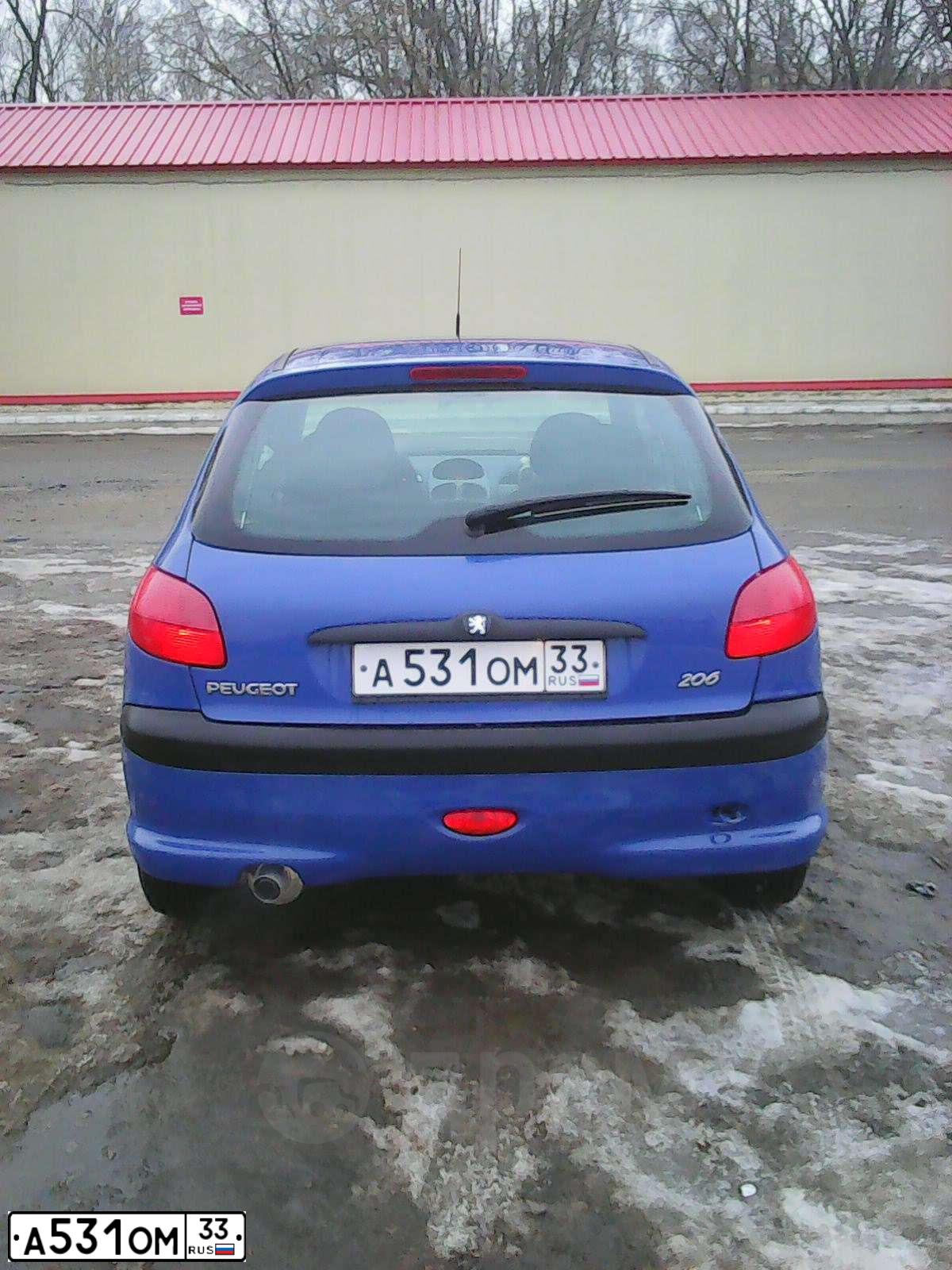 Фото автомобиля PEUGEOT 206, 1999 — госномер О989КС977