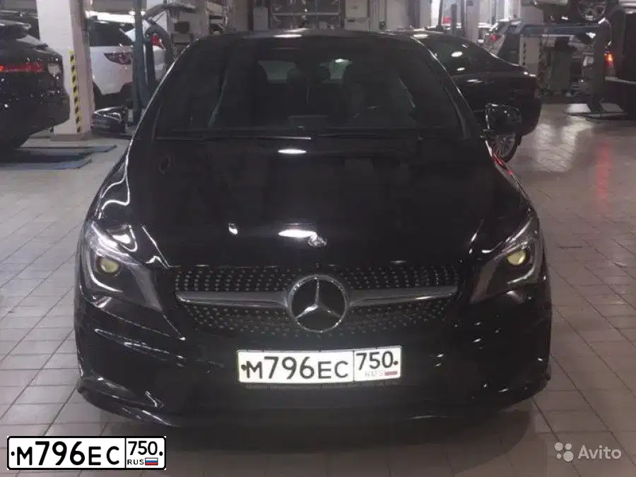 Фото автомобиля MERCEDES CLA-KLASSE, 2014 — госномер С010КВ790. Цвет: ЧЕРНЫЙ