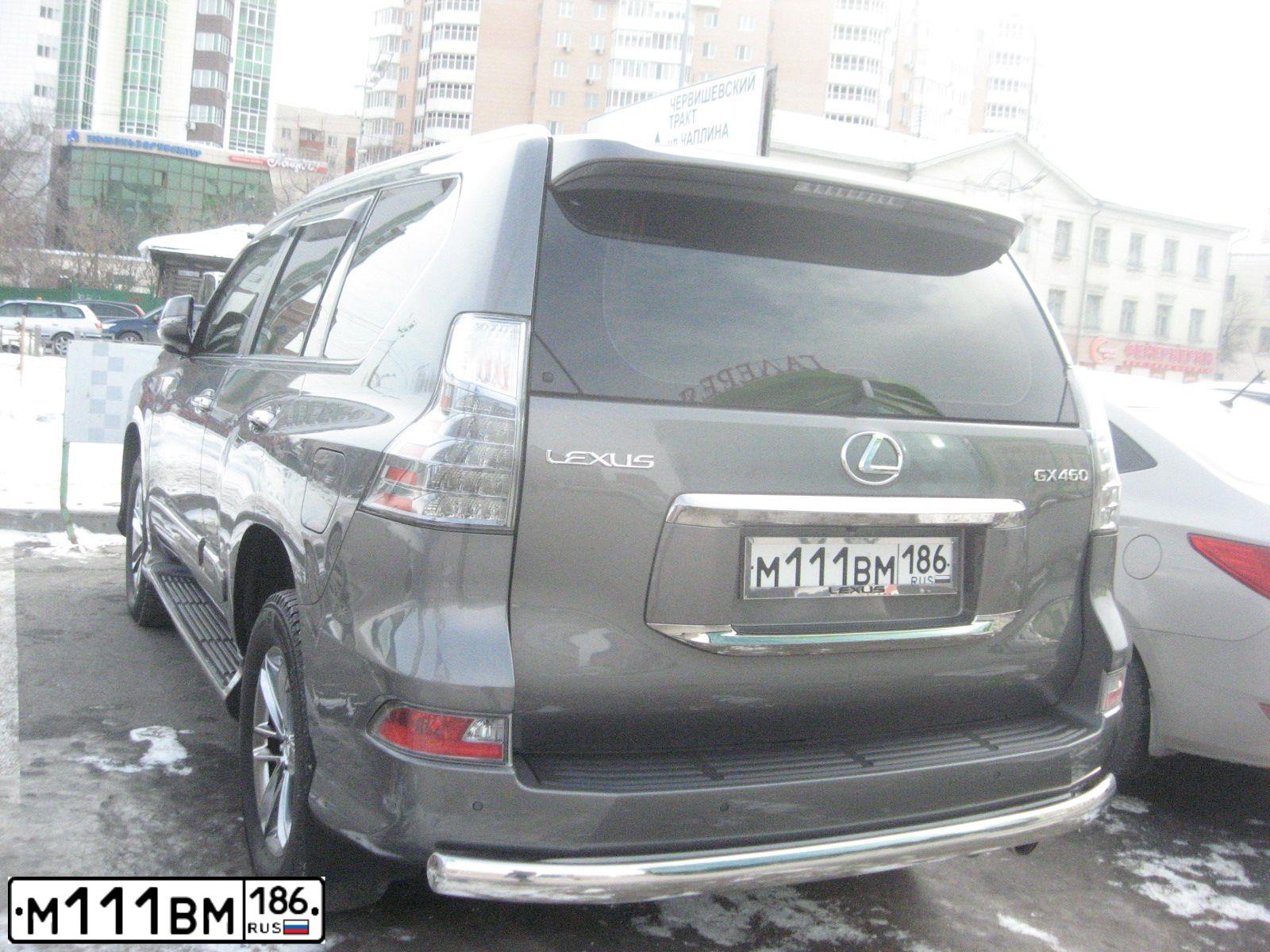 Фото автомобиля LEXUS GX, 2014 — госномер С658ТН72. Цвет: ТЕМНО-СЕРЫЙ