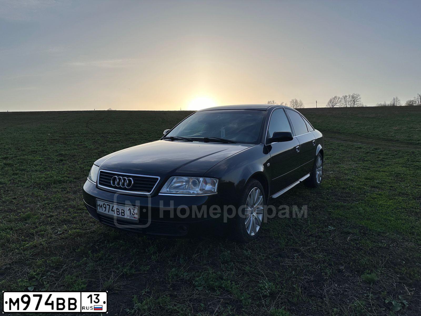 Фото автомобиля AUDI A6, 1998 — госномер М974ВВ13. Цвет: ЧЕРНЫЙ