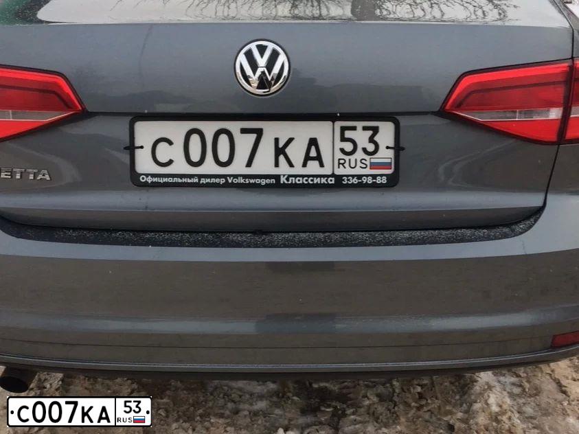 Фото автомобиля VOLKSWAGEN JETTA, 2015 — госномер С493РЕ57. Цвет: ТЕМНО-СЕРЫЙ