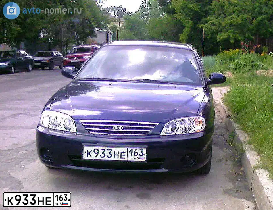 Фото автомобиля KIA SPECTRA, 2007 — госномер С312МК163. Цвет: ТЕМНО-СИНИЙ