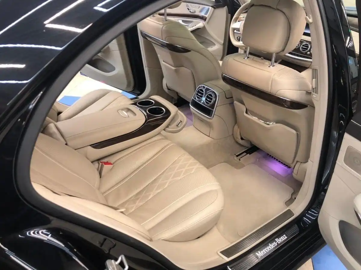 Фото автомобиля MERCEDES S-KLASSE, 2015 — госномер В888ВВ159. Цвет: ЧЕРНЫЙ
