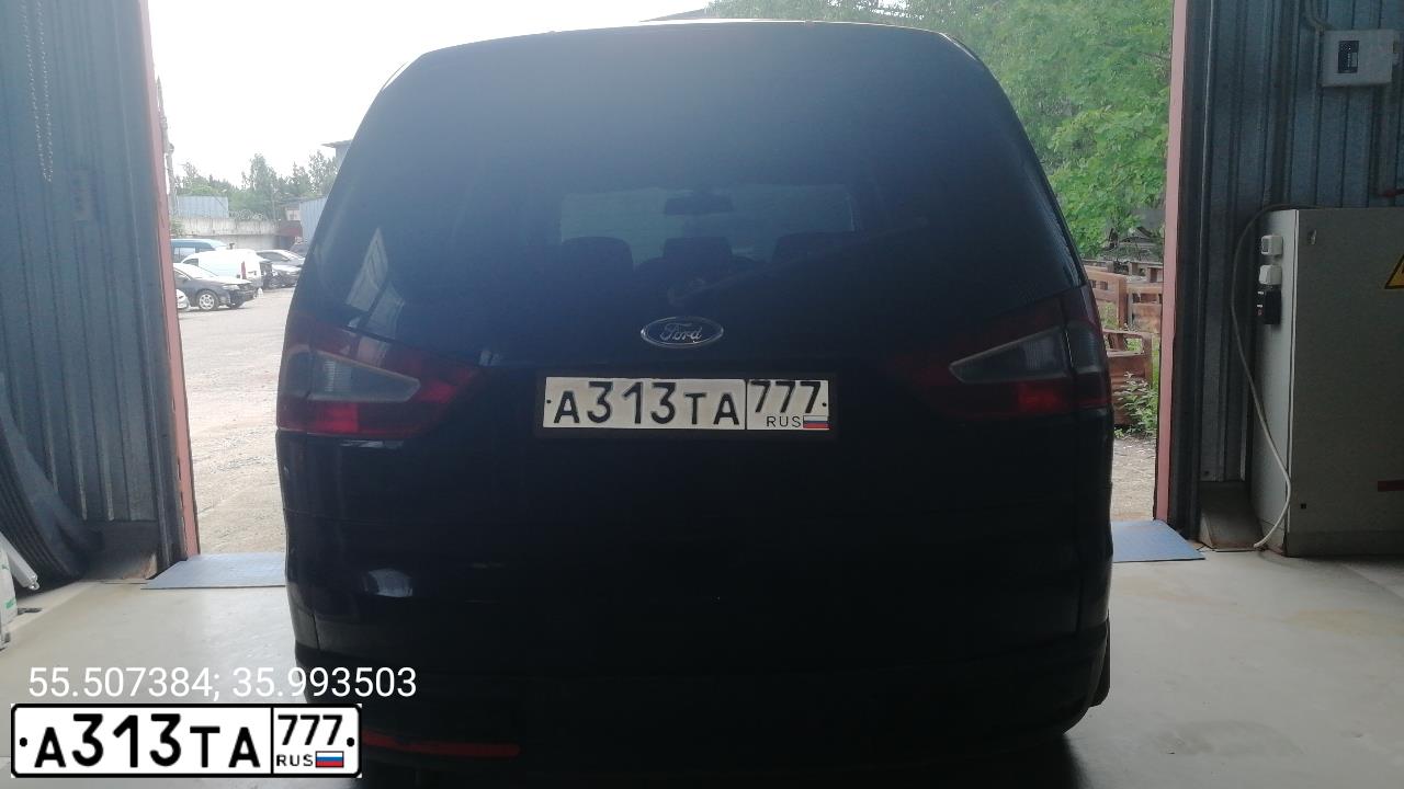 Фото автомобиля FORD GALAXY, 2008 — госномер А313ТА777. Цвет: ЧЕРНЫЙ
