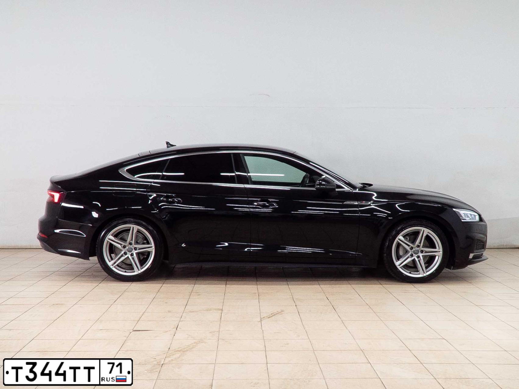 Фото автомобиля AUDI A5, 2018 — госномер У776КО71. Цвет: ЧЕРНЫЙ