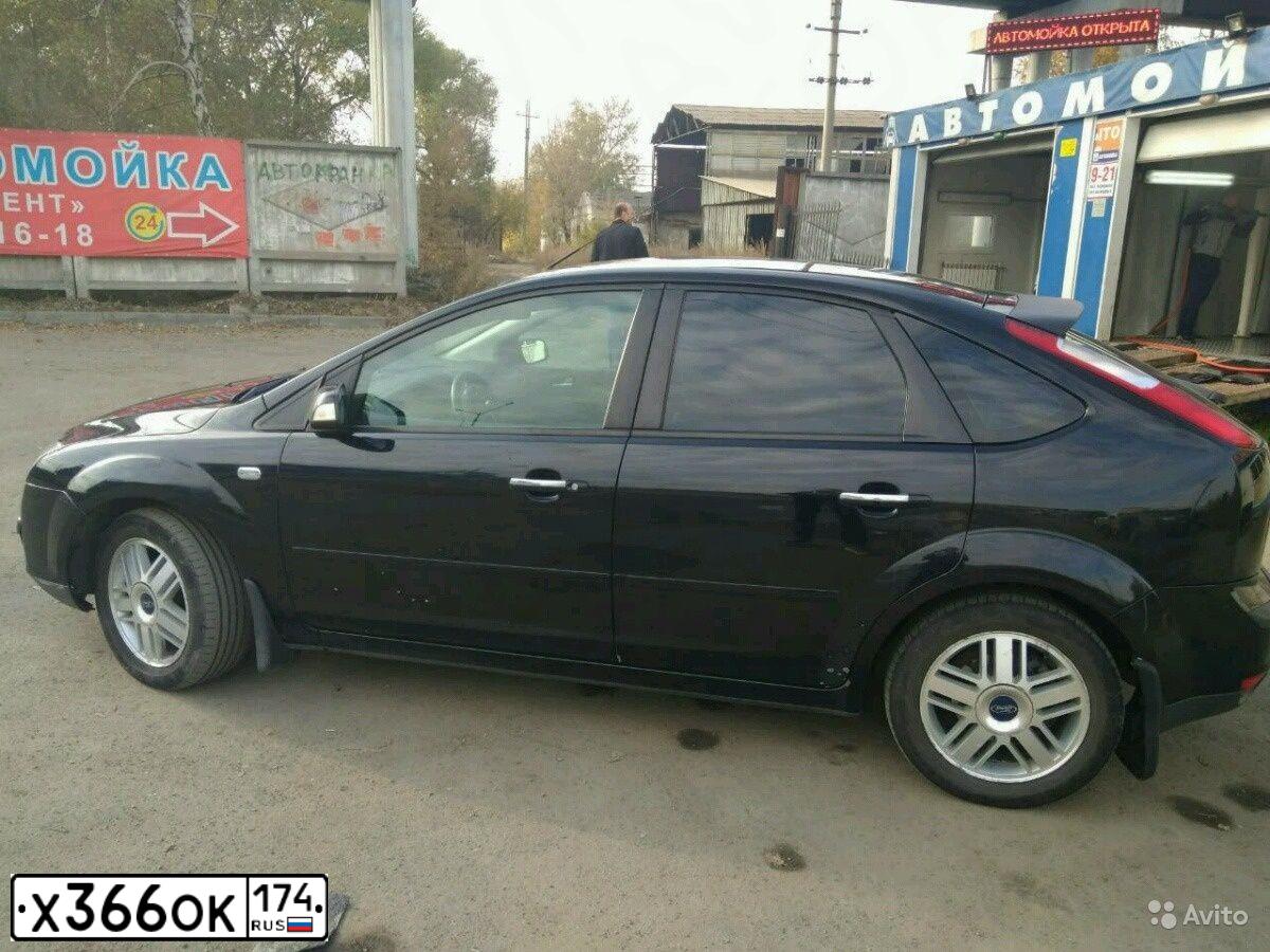 Фото автомобиля FORD FOCUS, 2006 — госномер Х366ОК174. Цвет: ЧЕРНЫЙ